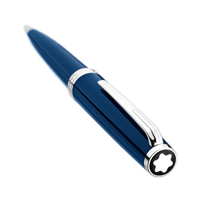 Montblanc-Montblanc PIX Blue Platinum-Coated Ballpoint Pen 114810-114810_2