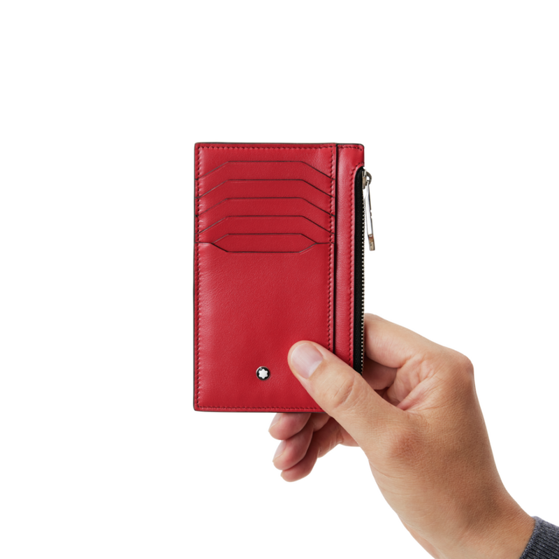 Montblanc-Montblanc Meisterstück Pocket Holder 8cc Zipped Pocket Red 129688-129688_2