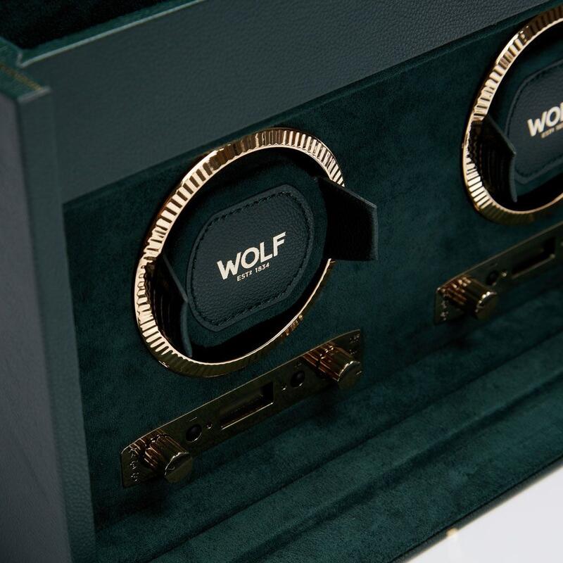 -WOLF British Racing Double Watch Winder with Storage Green 792241-792241_2