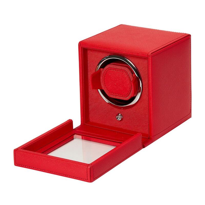 -WOLF Cub Single Watch Winder with Cover Tutti Frutti Red 461172-461172_2