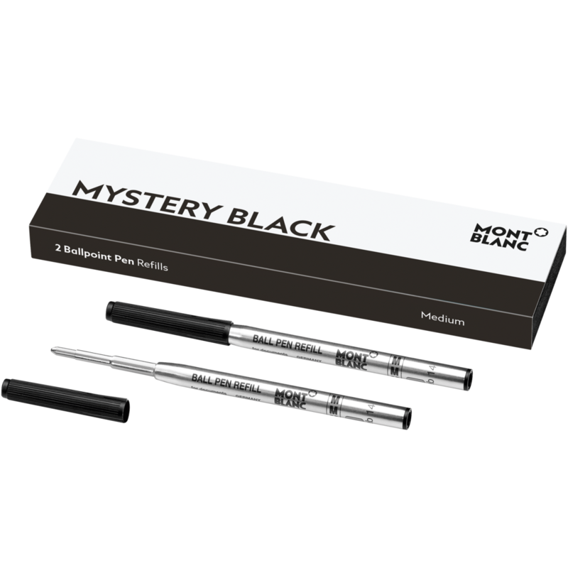Montblanc-Montblanc 2 Ballpoint Pen Refill (M) Mystery Black 116190-116190_2