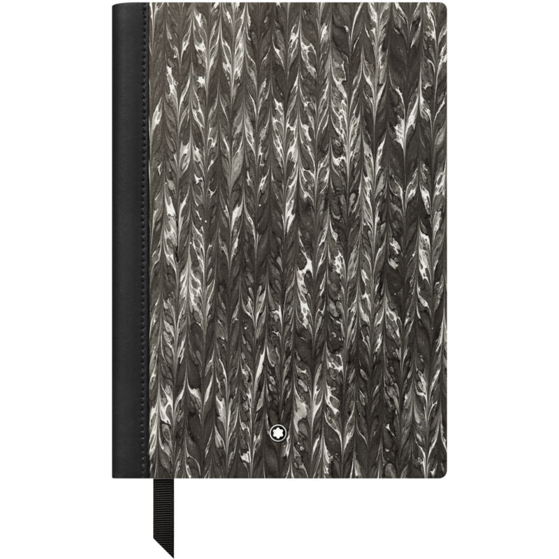 Montblanc-Montblanc Fine Stationery Notebook #146 Marble effect Paper Black, lined 125914-125914_2