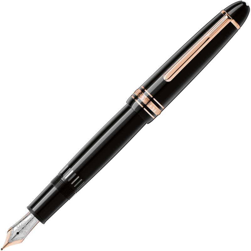 Montblanc-Montblanc Meisterstück Rose Gold-Coated LeGrand Fountain Pen (EF) 112668-112668_2