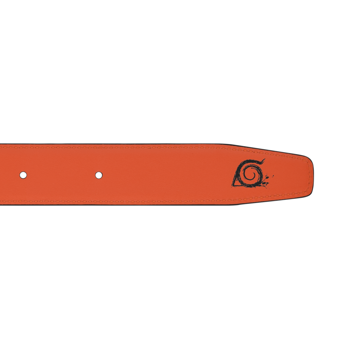 Montblanc -Montblanc X Naruto M Buckle Reversible Black / Orange 35 mm Leather Belt 129714-129714_2