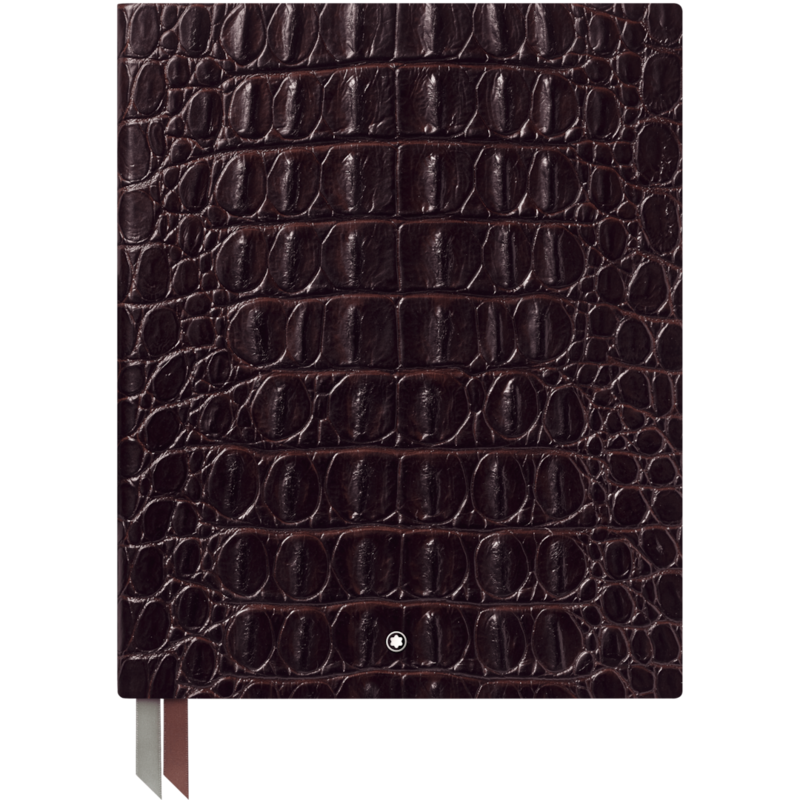 Montblanc-Montblanc Fine Stationery Notebook #149 Croco Print, Matte Brown, lined 119517-119517_2