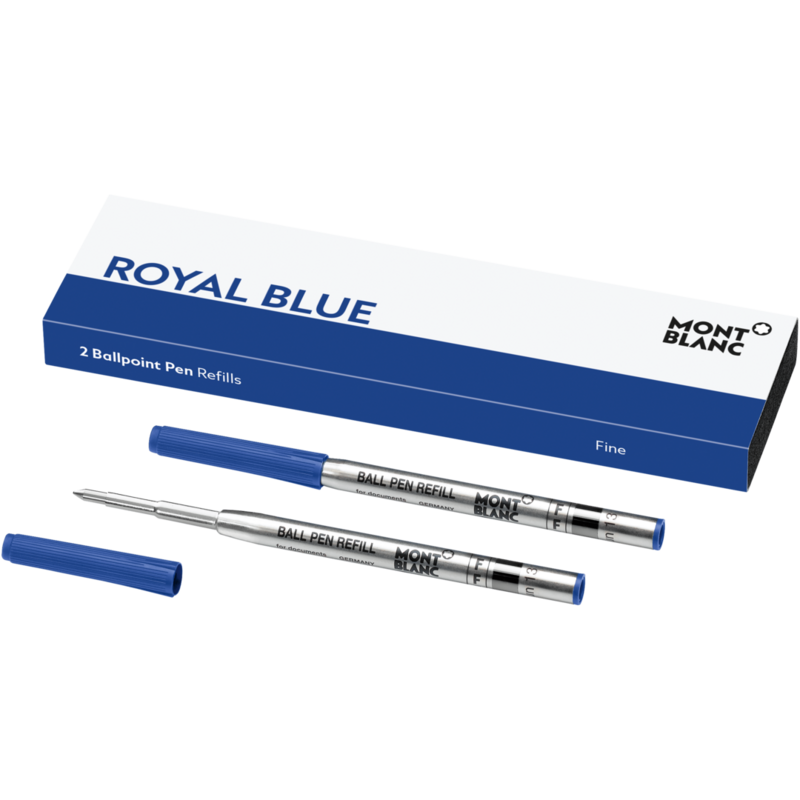Montblanc -Montblanc 2 Ballpoint Pen Refills (F) Royal Blue 124492-124492_2