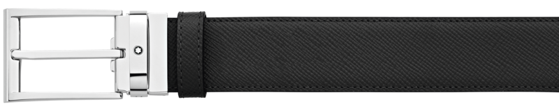 Montblanc -Montblanc Black/dark brown reversible cut-to- size business belt 118436-118436_2