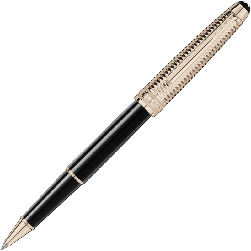 Montblanc -Montblanc Meisterstück Doué Geometry Champagne Gold-Coated Classique Rollerball 118093-118093_2