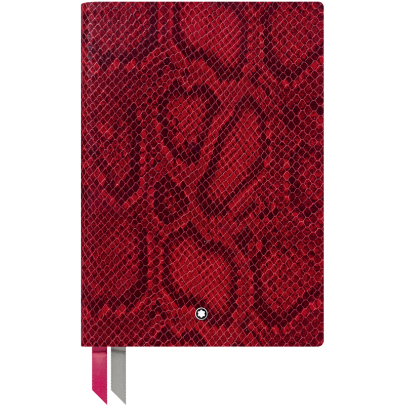 Montblanc -Montblanc Fine Stationery Notebook #146 Python Print, Cayenne Red Color, lined 119519-119519_2