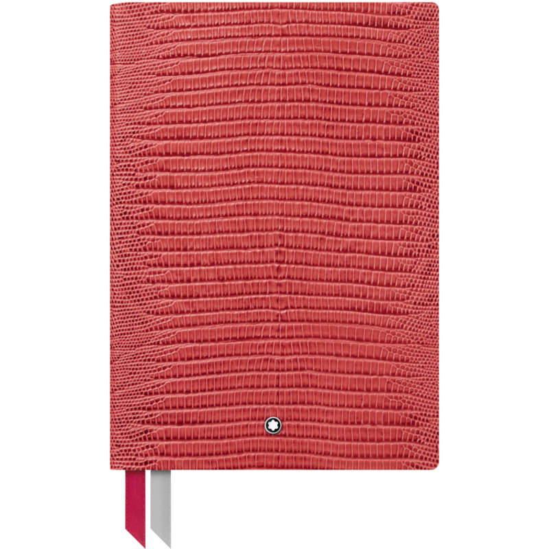 Montblanc -Montblanc Fine Stationery Notebook #146 Lizard Print, Cardinal Red, lined 125890-125890_2