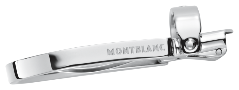 Montblanc-Montblanc Horseshoe Shiny Palladium-Coated Pin Buckle Belt 38157-38157_2