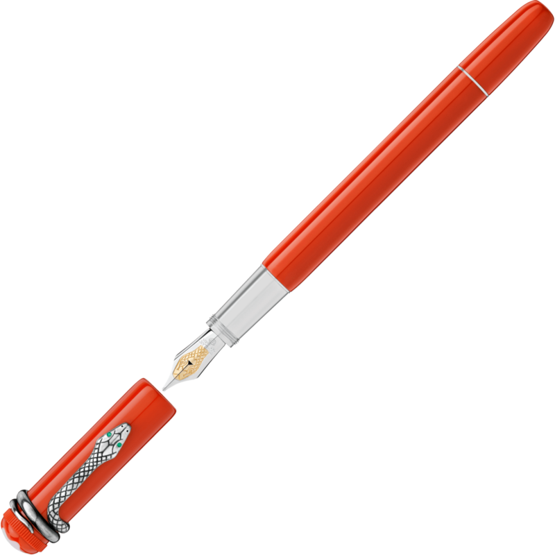 Montblanc-Montblanc Heritage Collection Rouge et Noir Special Edition Coral Fountain Pen (F) 114974-114974_2