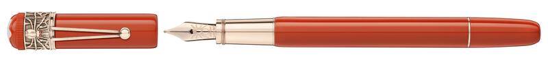 Montblanc -Montblanc Heritage Rouge & Noir Spider Metamorphosis Special Edition Coral Fountain Pen (M) 118232-118232_2
