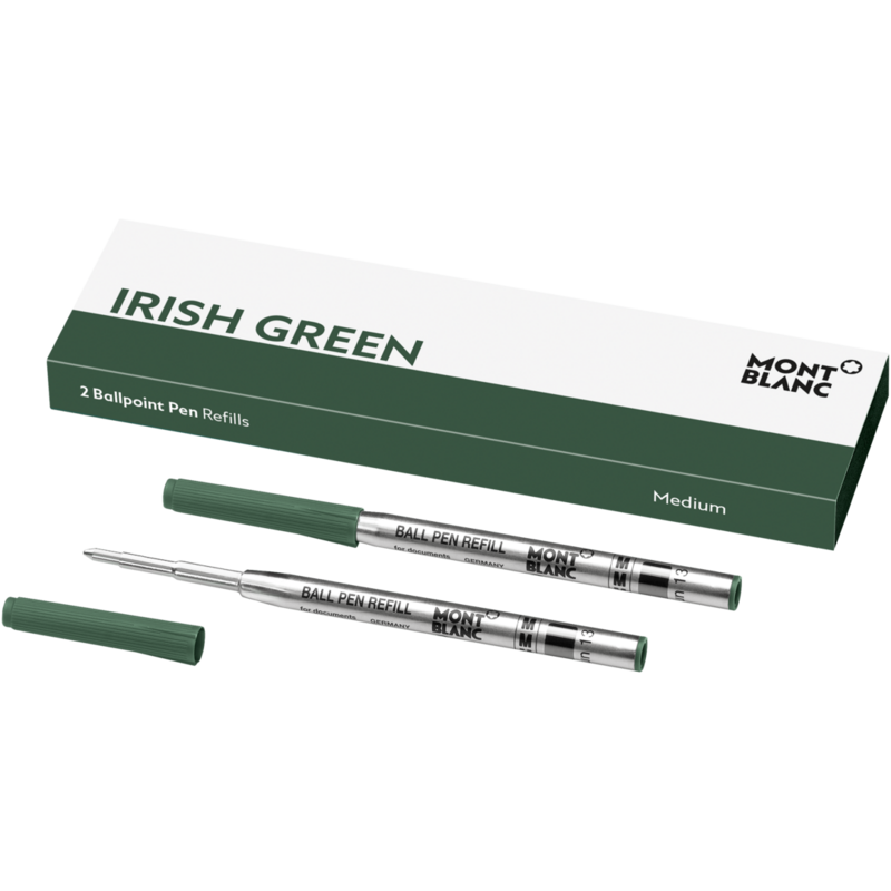 Montblanc-Montblanc 2 Ballpoint Pen Refills (M) Irish Green 124485-124485_2
