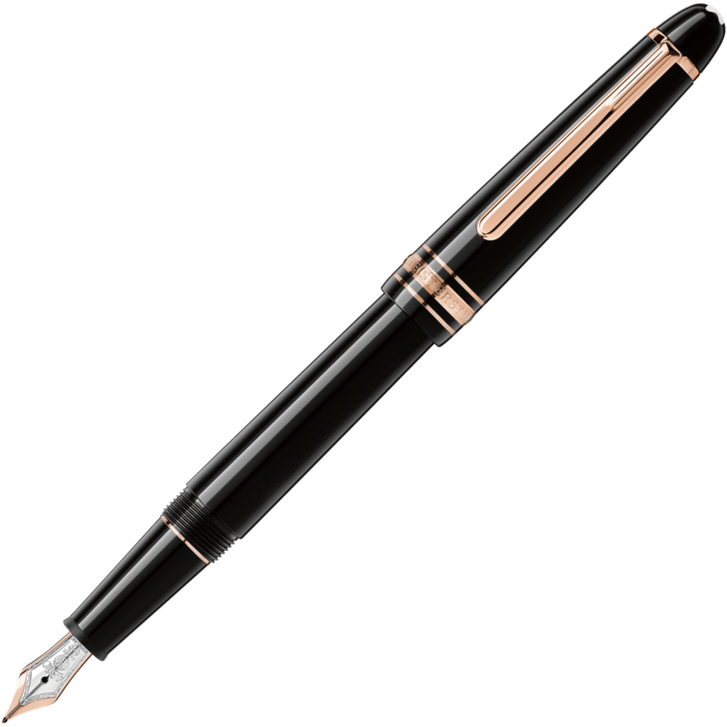 Montblanc-Montblanc Meisterstück Rose Gold-Coated Classique Fountain Pen (F) 112675-112675_2