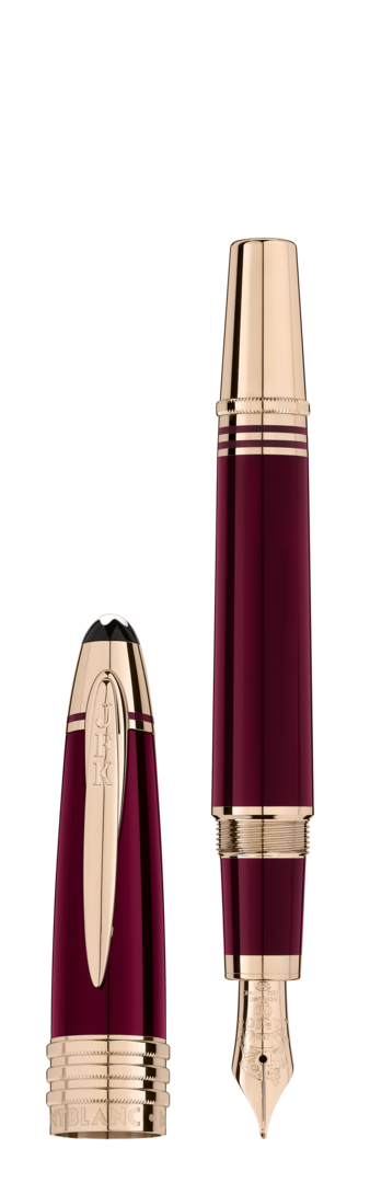 Montblanc -Montblanc Great Characters John F. Kennedy Special Edition Burgundy Fountain Pen (F) 118050-118050_2