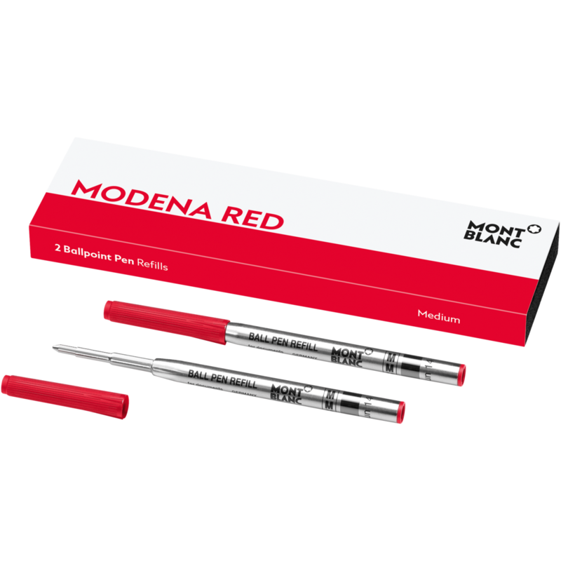 Montblanc-Montblanc 2 Ballpoint Pen Refills (M) Modena Red 124516-124516_2