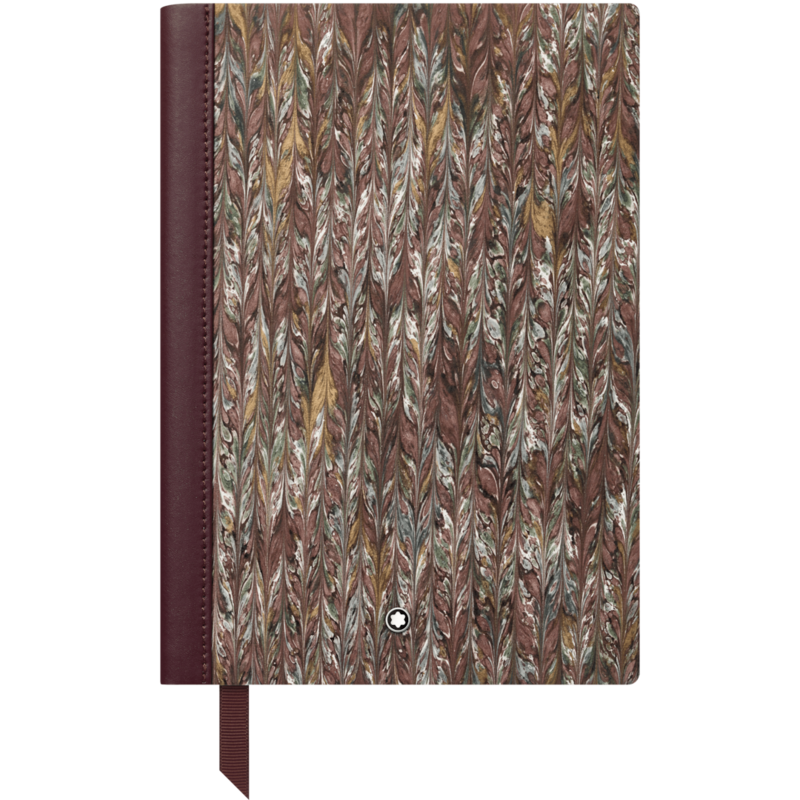 Montblanc -Montblanc Fine Stationery Notebook #146 Marble Effect Paper Brown, lined 125916-125916_2