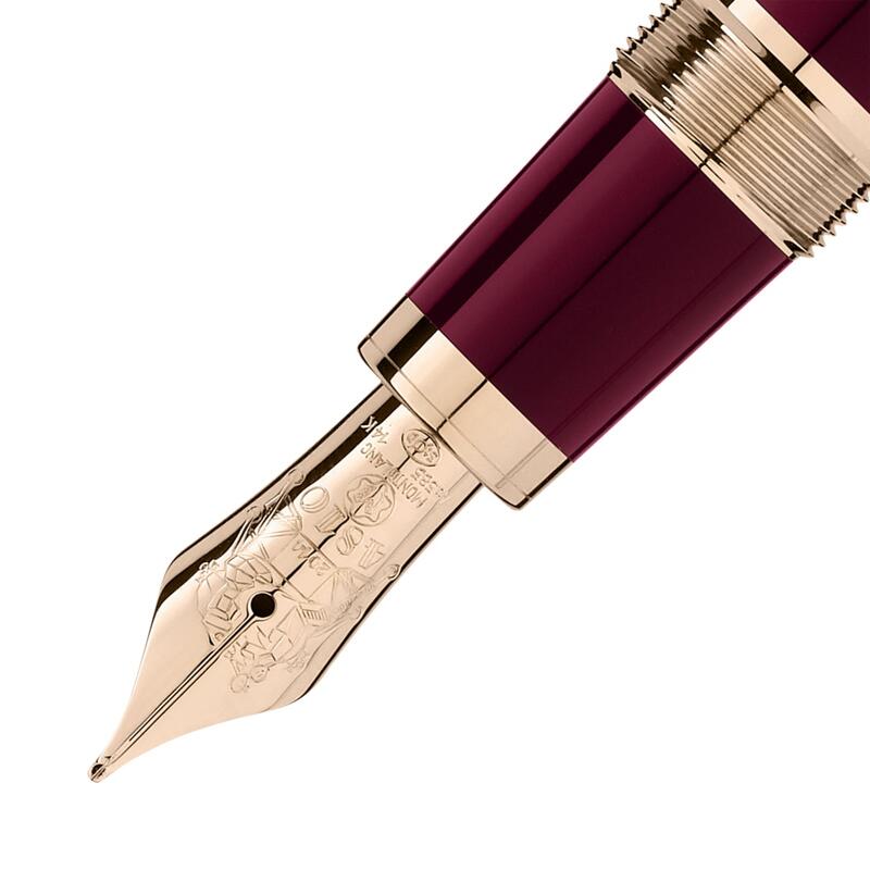 Montblanc-Montblanc Great Characters John F. Kennedy Special Edition Burgundy Fountain Pen (M) 118051-118051_2