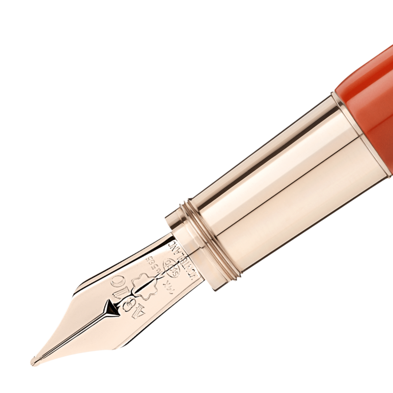 Montblanc -Montblanc Heritage Rouge & Noir Spider Metamorphosis Special Edition Coral Fountain Pen (M) 118232-118232_2