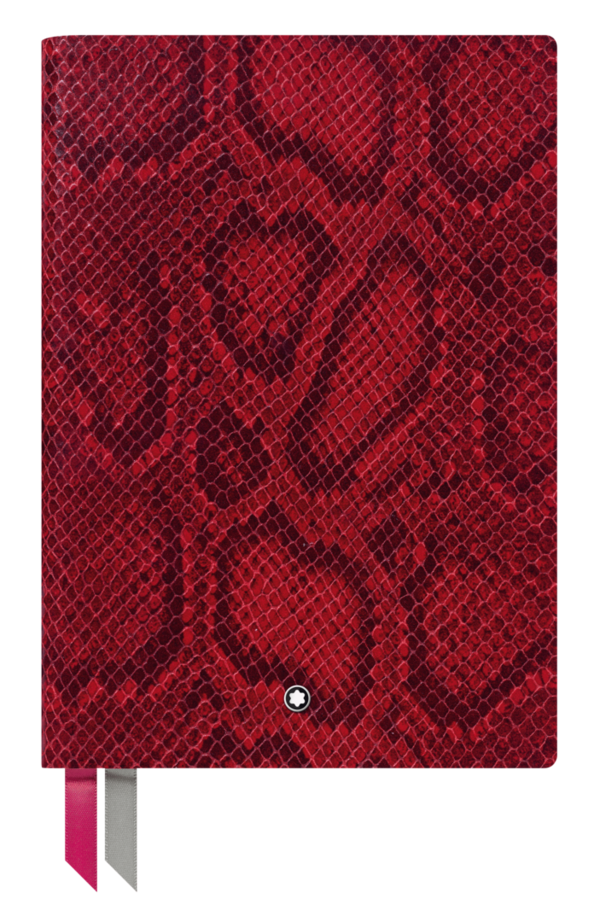 Montblanc-Montblanc Fine Stationery Notebook #146 Python Print, Cayenne Red Color, lined 119519-119519_1