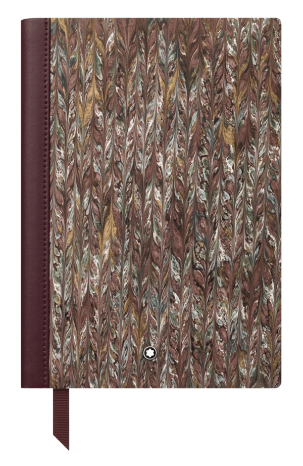 Montblanc-Montblanc Fine Stationery Notebook #146 Marble Effect Paper Brown, lined 125916-125916_1