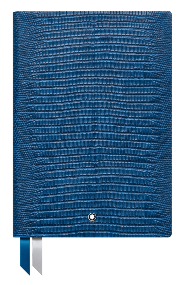 Montblanc-Montblanc Fine Stationery Notebook #146 Lizard Print, Federal Blue, lined 125886-125886_1