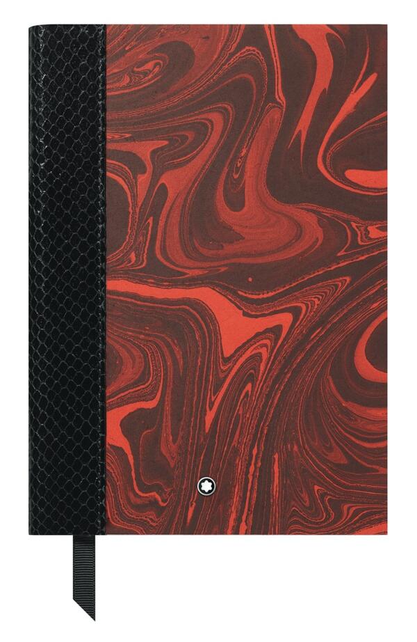 Montblanc-Montblanc Fine Stationery Notebook #146 Heritage Rouge et Noir Serpent Marble, lined 119501-119501_1