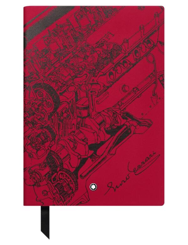 Montblanc -Montblanc Fine Stationery Notebook #146 Small, Great Characters Enzo Ferrari, Red, lined 128067-128067_1