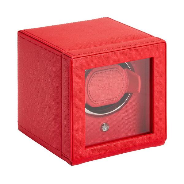 -WOLF Cub Single Watch Winder with Cover Tutti Frutti Red 461172-461172_1