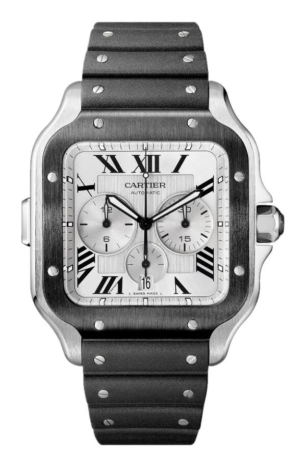 Cartier-Cartier Santos de Cartier Chronograph Watch WSSA0017-WSSA0017_1