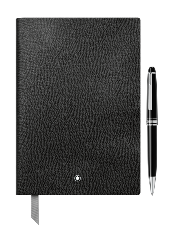 Montblanc-Montblanc Set Meisterstück Classique Ballpoint Pen & Notebook #146 Small, Black, lined 128869-128869