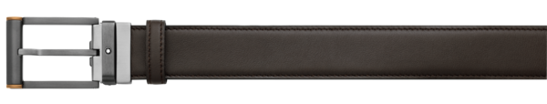 Montblanc -Montblanc Rectangular Rounded Shiny&Matt Stainless Steel Pin Buckle Belt 126034-126035