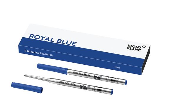 Montblanc-Montblanc 2 Ballpoint Pen Refills (F) Royal Blue 124492-124492_1