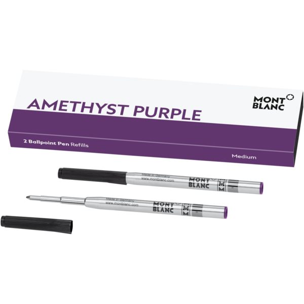 Montblanc-Montblanc 2 Ballpoint Pen Refills (M) Amethyst Purple 124633-124633_1